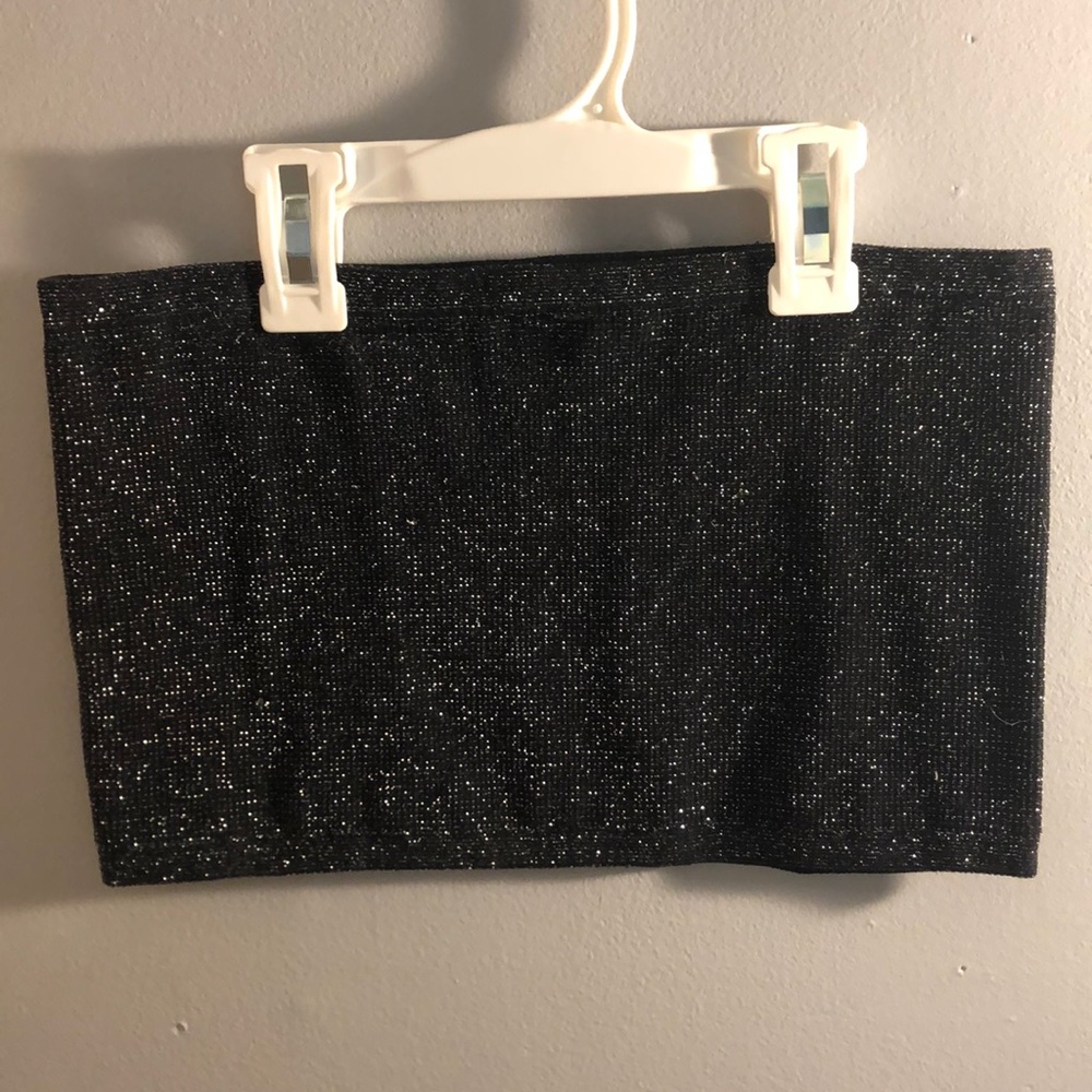 Metallic tube top/bralette